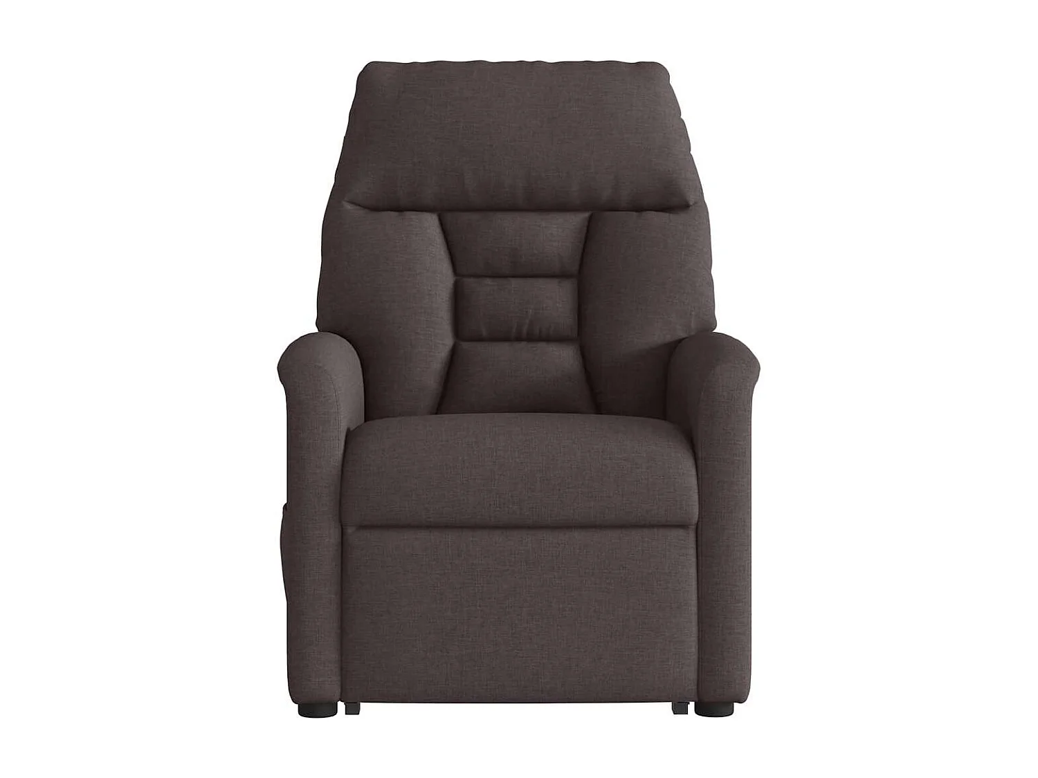 Fauteuil inclinable-Chaise de relax-Fauteuil de Massage Marron foncé Tissu SHL5304