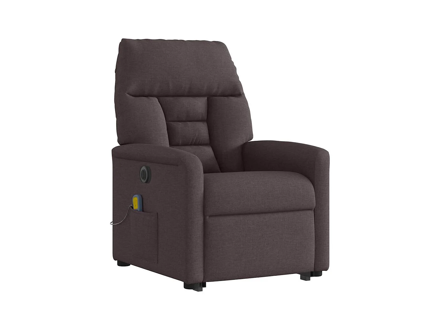 Sillón de salón | Silla | Sillón masaje eléctrico reclinable elevable tela marrón oscuro SHL7495