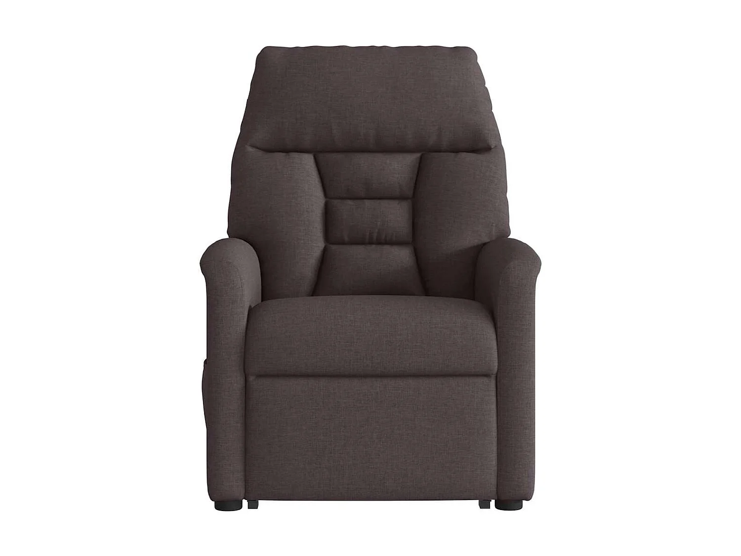 Fauteuil inclinable électrique-Chaise de relax-Fauteuil de Massage Marron foncé Tissu SHL3510