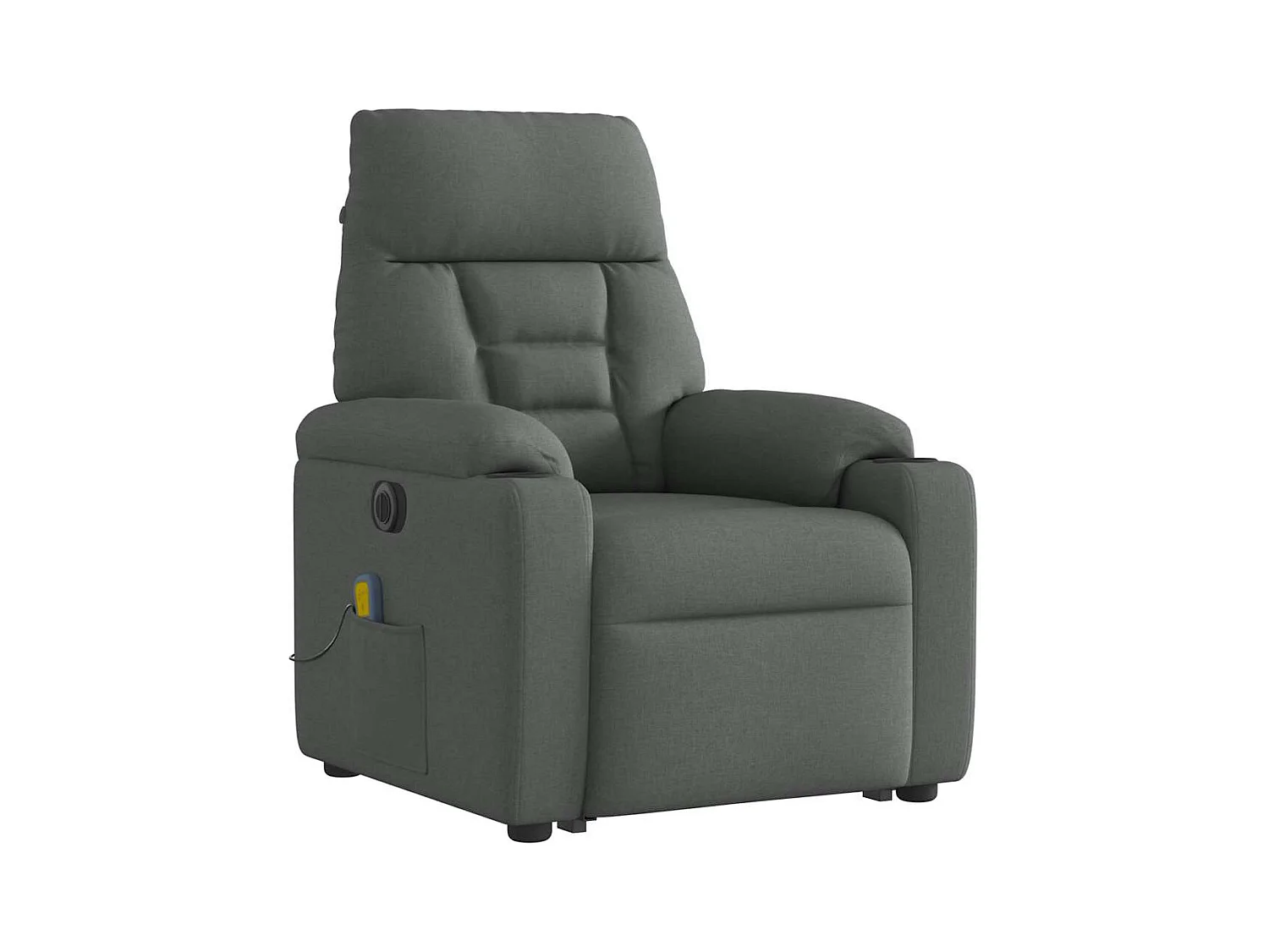 Sillón de salón | Silla | Sillón de masaje eléctrico reclinable elevable tela gris oscuro SHL3352