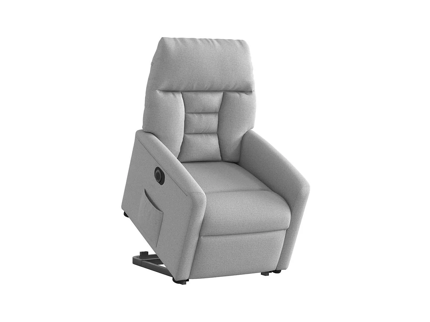 Silla de relax | Sillón eléctrico reclinable elevable de tela gris nube SHL4625