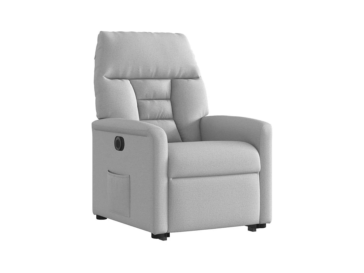 Silla de relax | Sillón eléctrico reclinable elevable de tela gris nube SHL4625