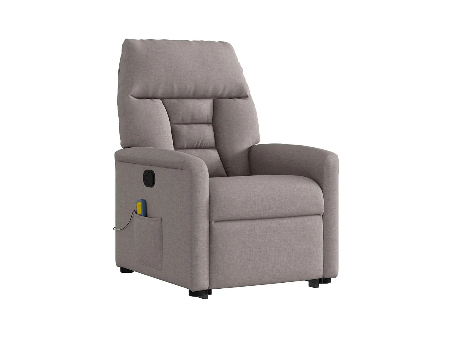 Sillón de relax | Sillón reclinable de masaje elevable tela gris taupé SHL7012