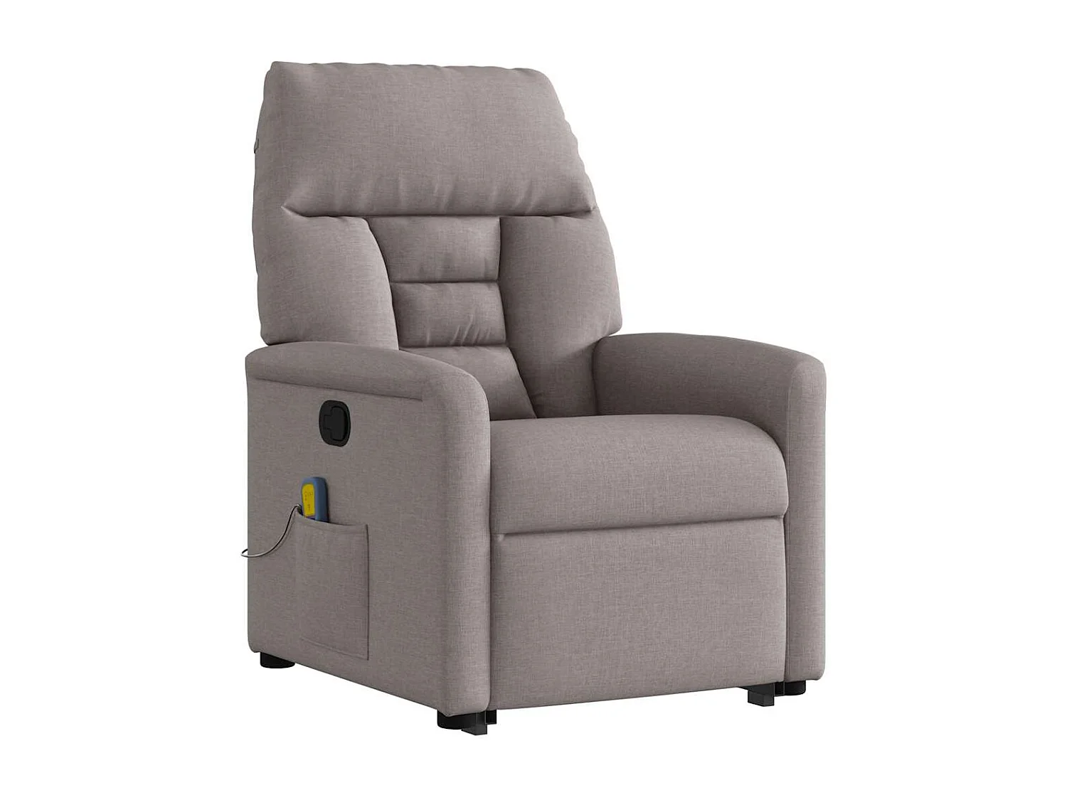Fauteuil inclinable-Chaise de relax-Fauteuil de Massage Taupe Tissu SHL3920