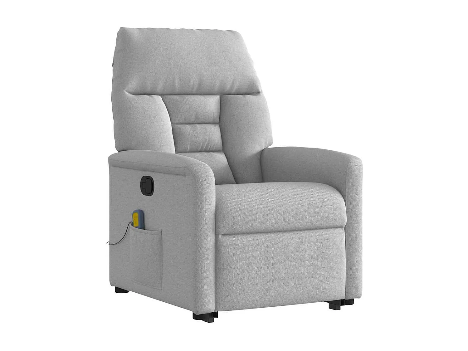 Fauteuil inclinable-Chaise de relax-Fauteuil de Massage gris nuage tissu SHL3854
