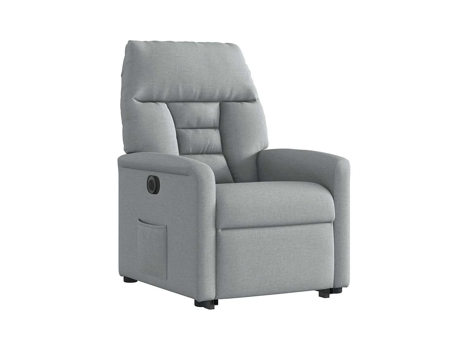 Poltrona Confortável | Poltrona reclinável elevatória elétrica tecido cinzento-claro SHL411587