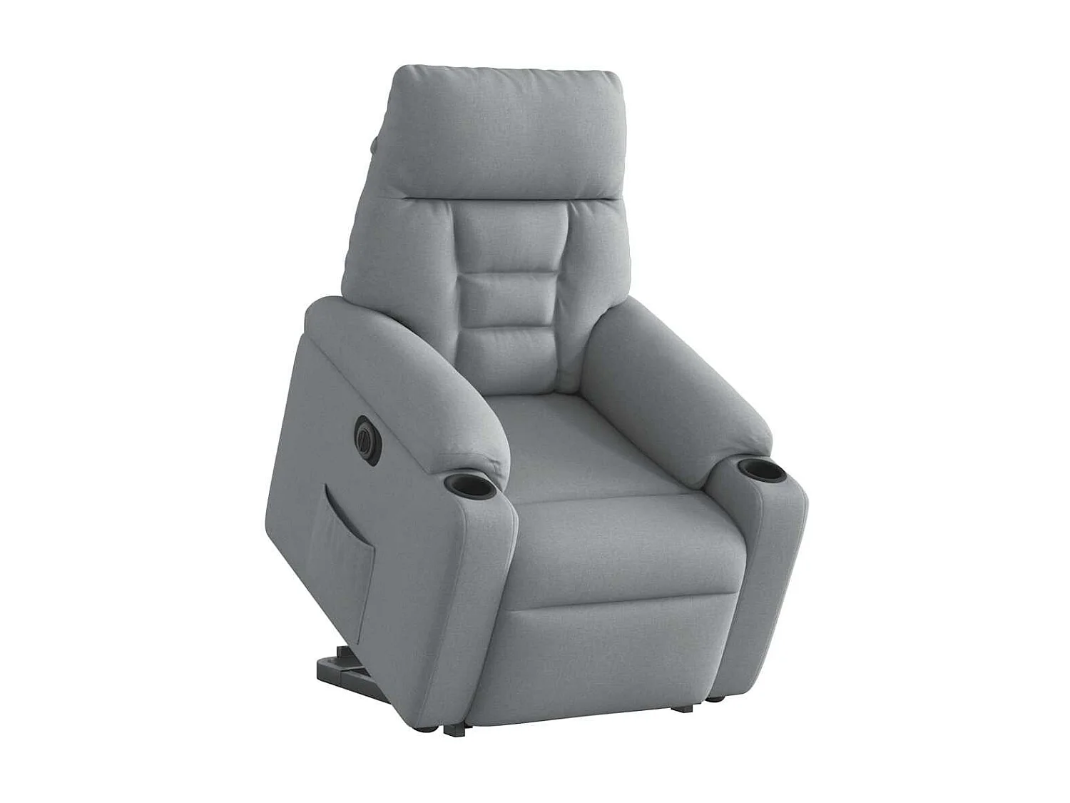 Relaxsessel mit Aufstehhilfe Elektrisch | Lounge Sessel indoor Hellgrau Stoff SHL86913