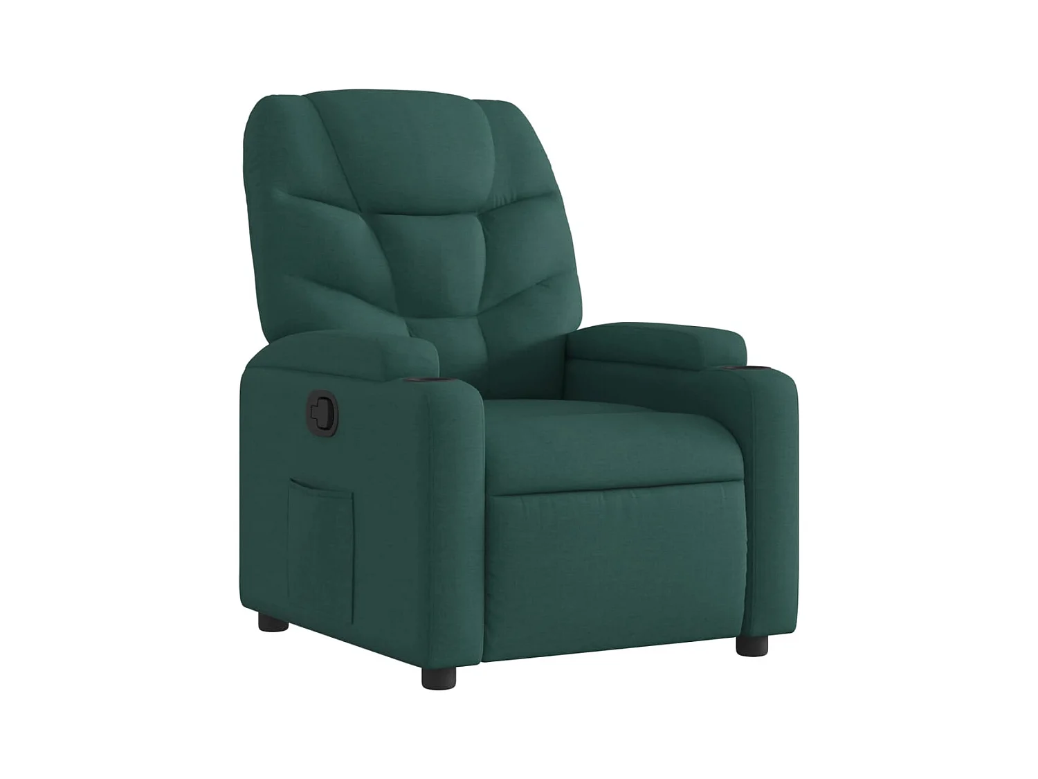 Fauteuil inclinable-Fauteuil salon Vert foncé Tissu SHL1524