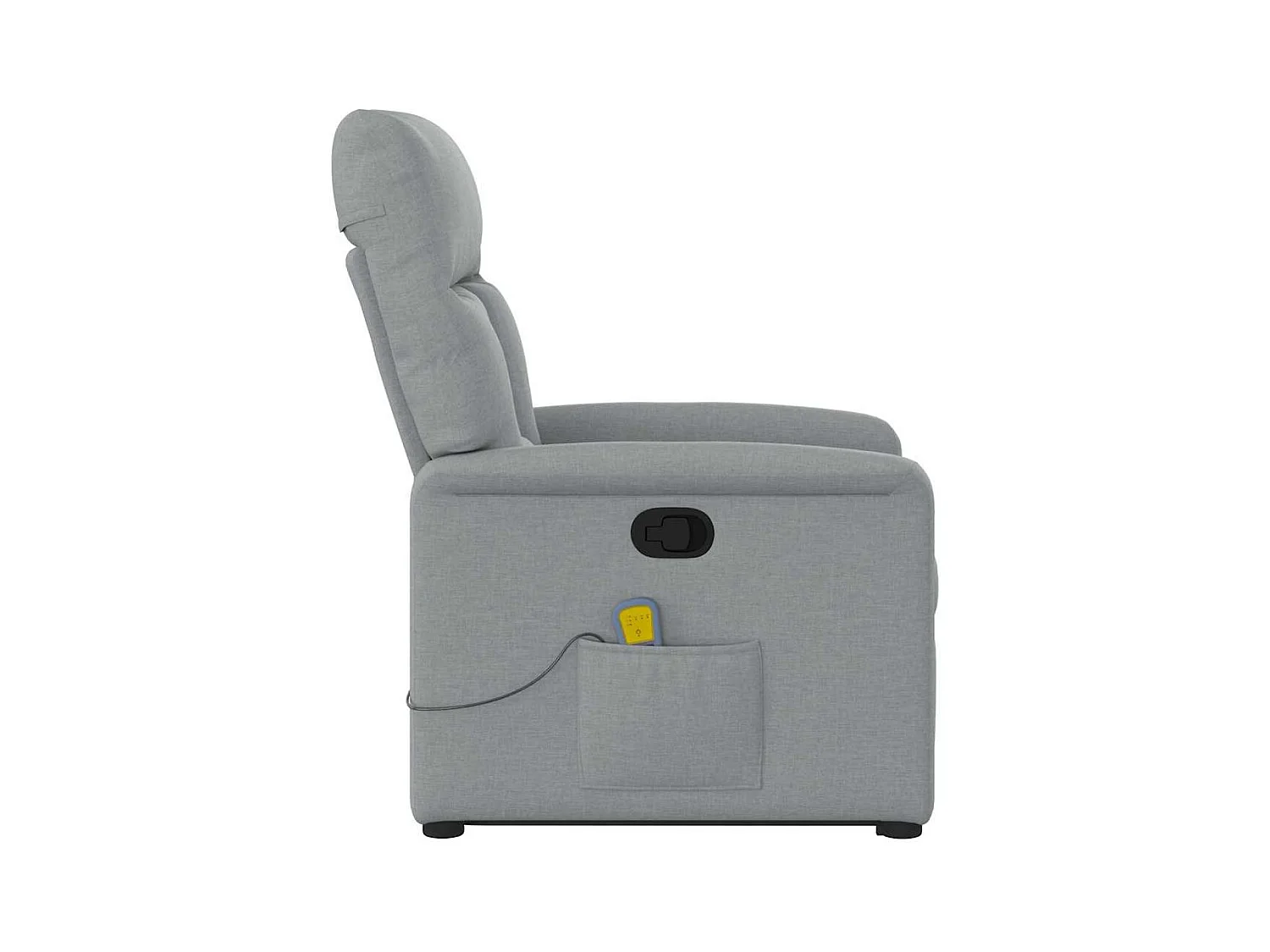 Sillón de salón | Silla | Sillón de masaje reclinable de pie de tela gris claro SHL3726
