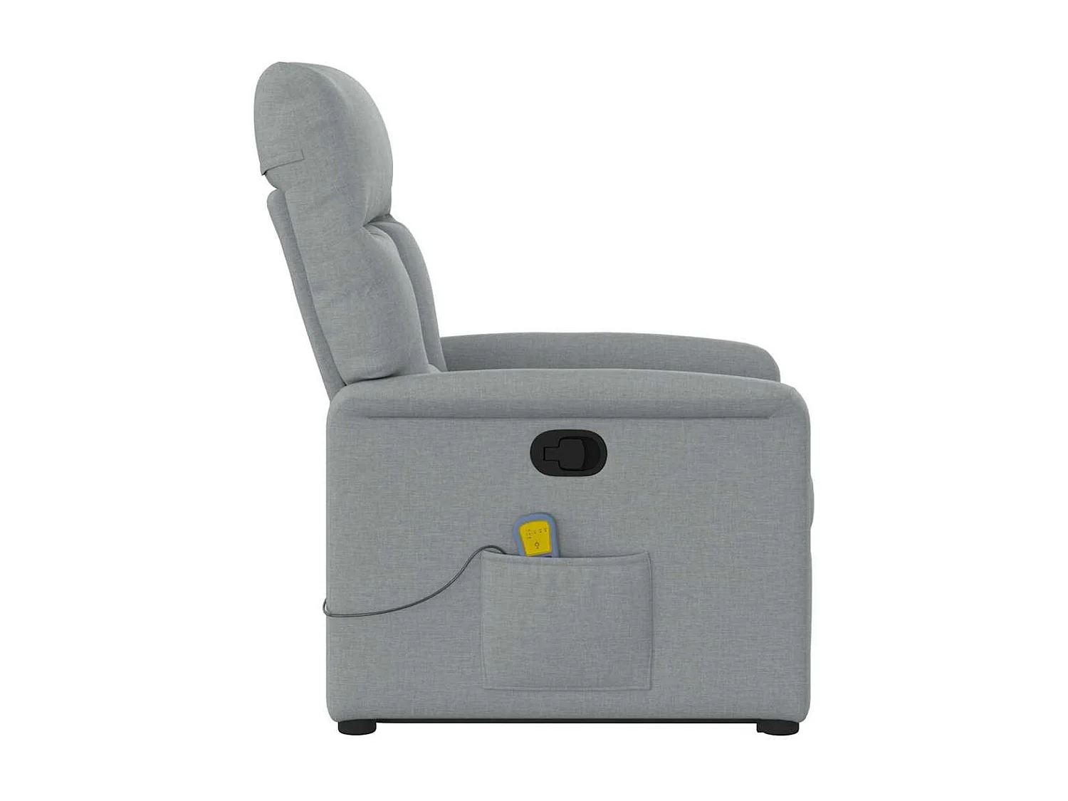 Fauteuil inclinable-Chaise de relax-Fauteuil de Massage Gris clair Tissu SHL4275
