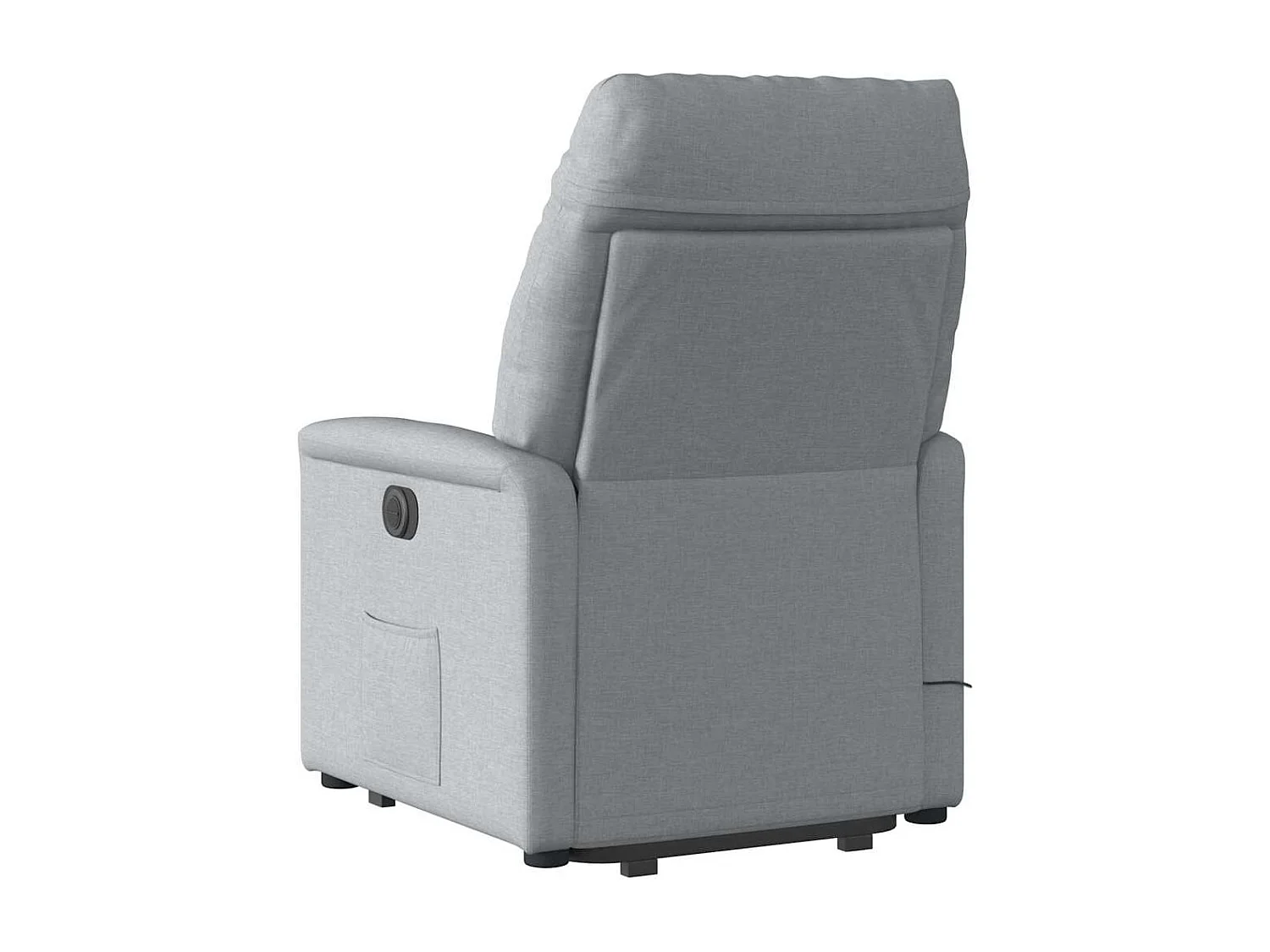 Fauteuil inclinable-Chaise de relax-Fauteuil de Massage Gris clair Tissu SHL4275
