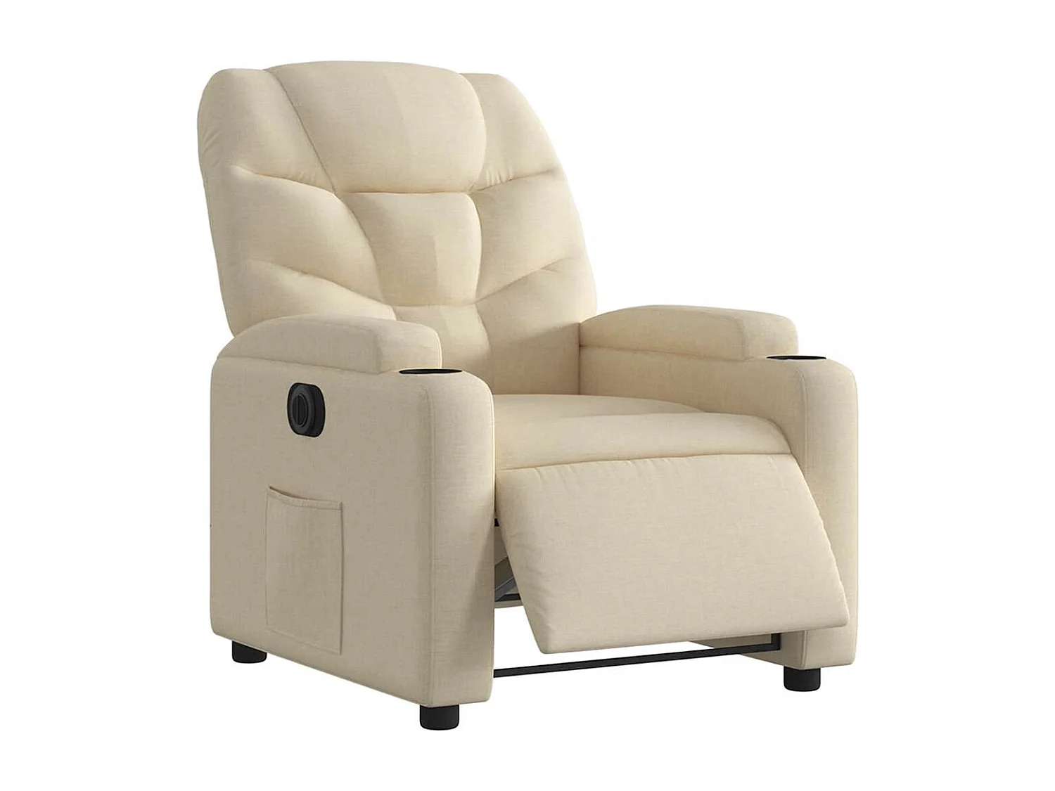 Relaxsessel Elektrisch | Lounge Sessel indoor Creme Stoff SHL54113