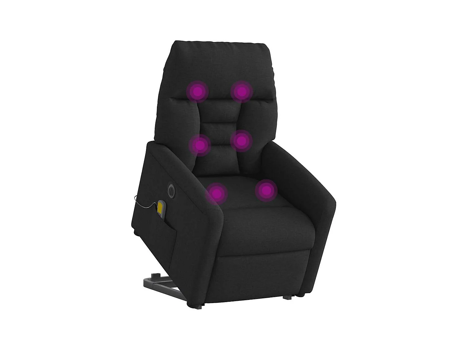 Sillón de salón | Silla | Sillón de masaje eléctrico reclinable elevable tela negro SHL4034