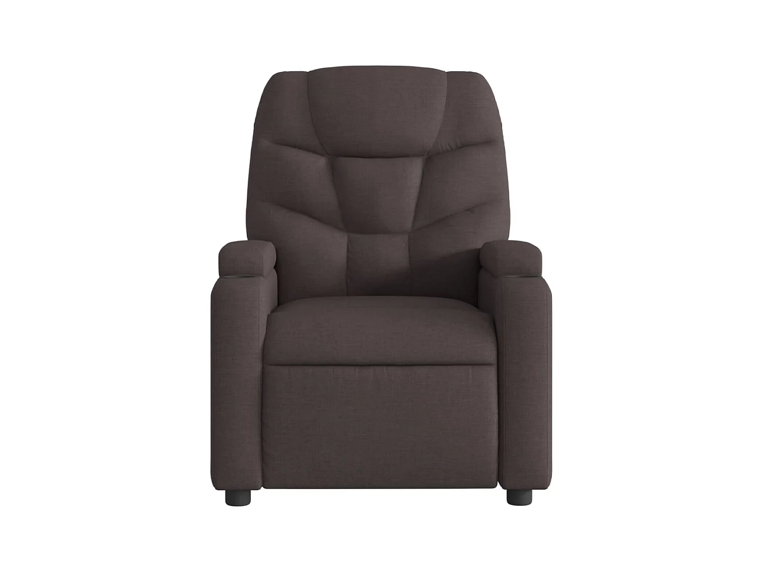 Sillón de salón | Silla | Sillón de masaje reclinable de tela marrón oscuro SHL7843