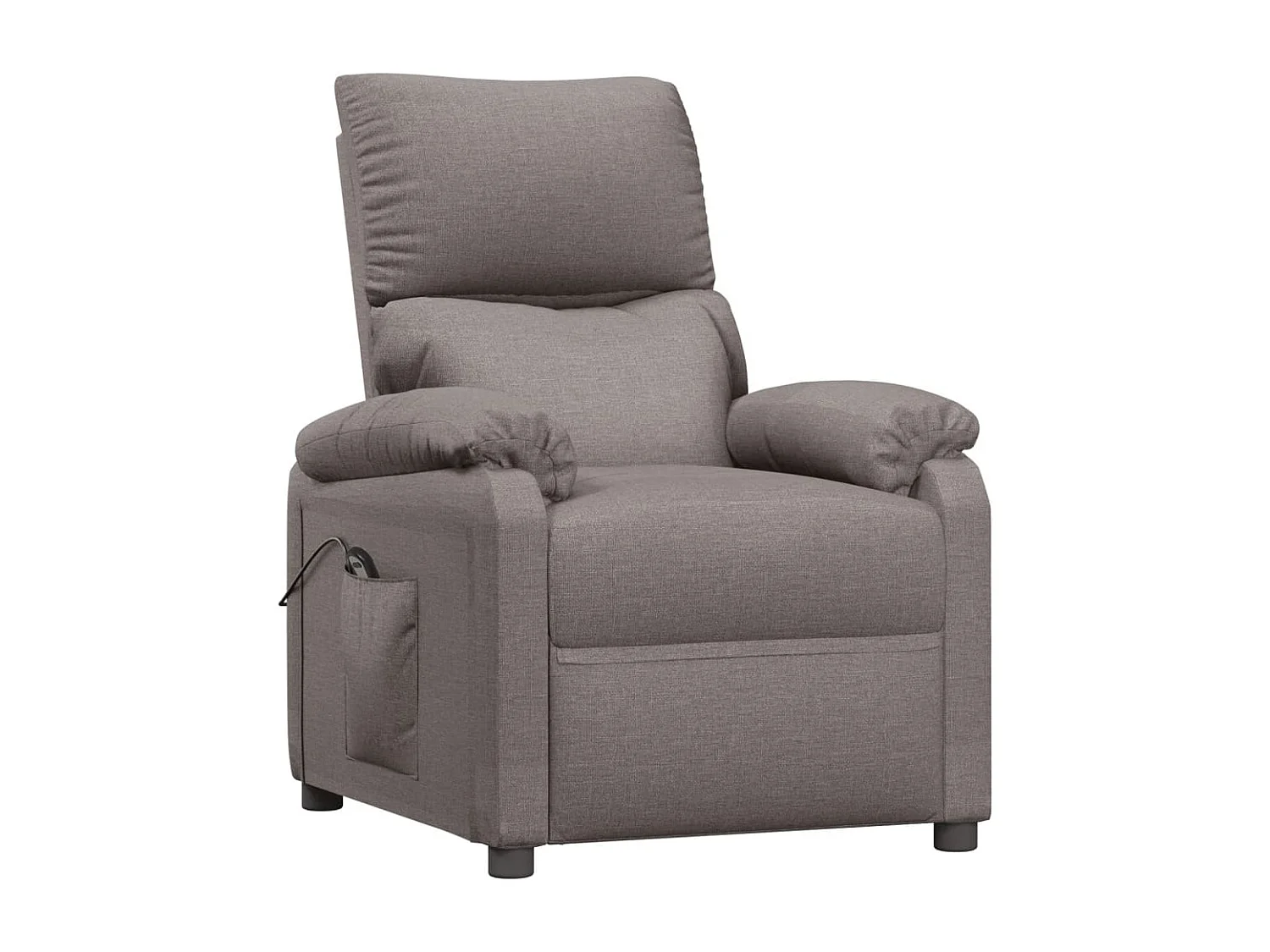Sillón de relax | Silla | Sillón reclinable eléctrico tela gris taupé SHL3792