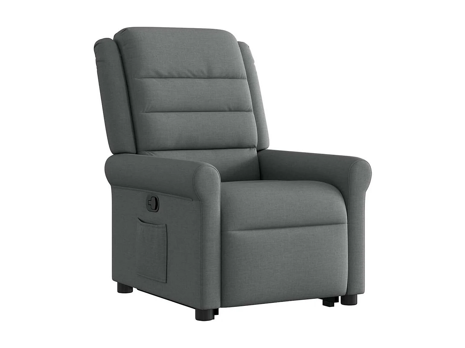 Fauteuil inclinable-Chaise de relax-Fauteuil TV Gris foncé Tissu SHL2507
