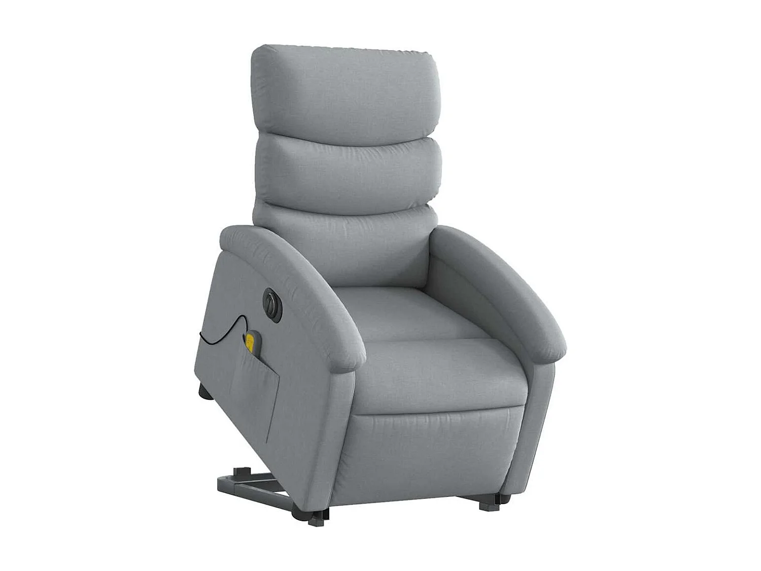 Fauteuil inclinable électrique-Chaise-Fauteuil de Massage Gris clair Tissu SHL3734