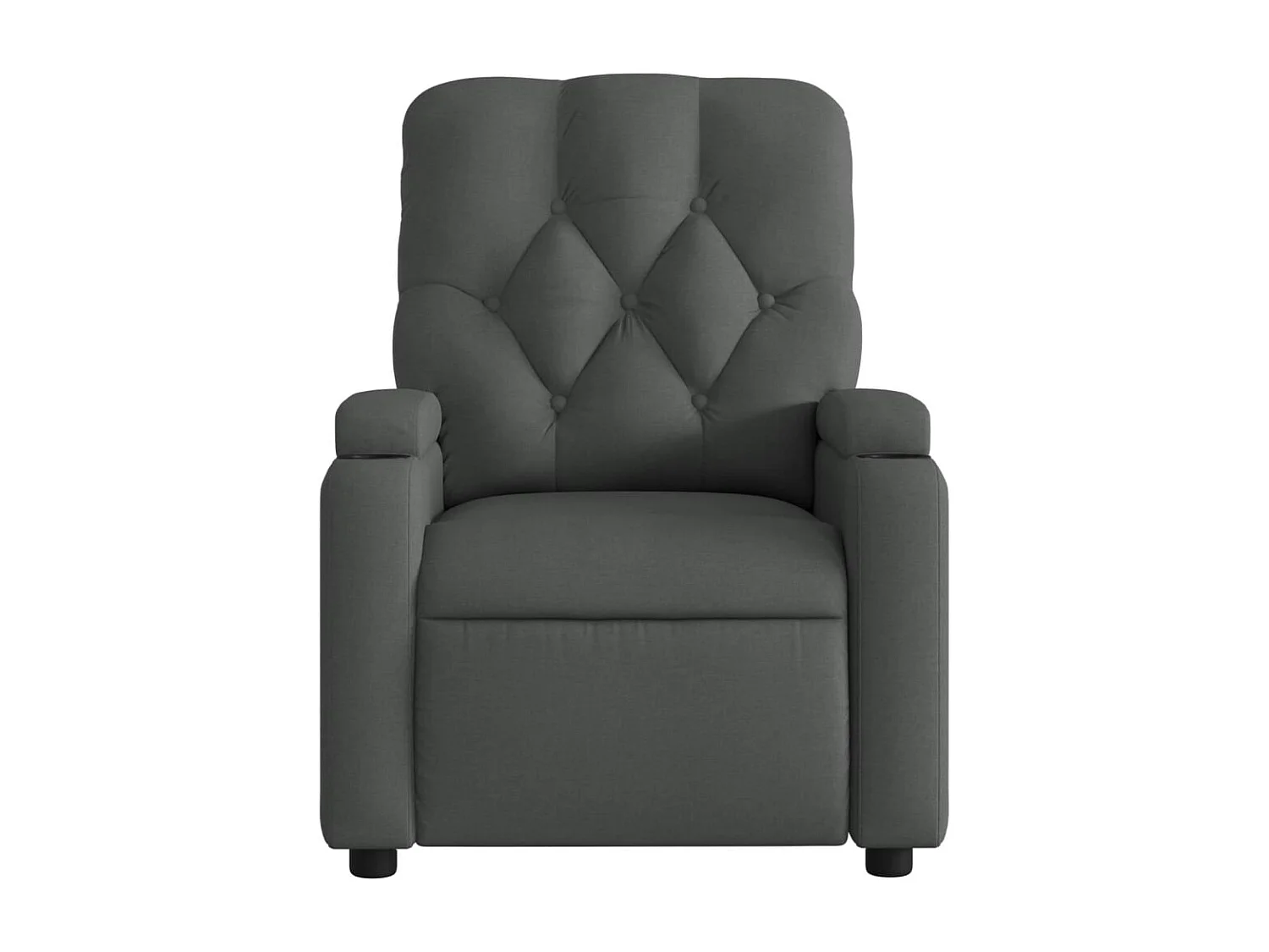 Sillón de relax | Sillón reclinable de masaje eléctrico tela gris oscuro SHL7540