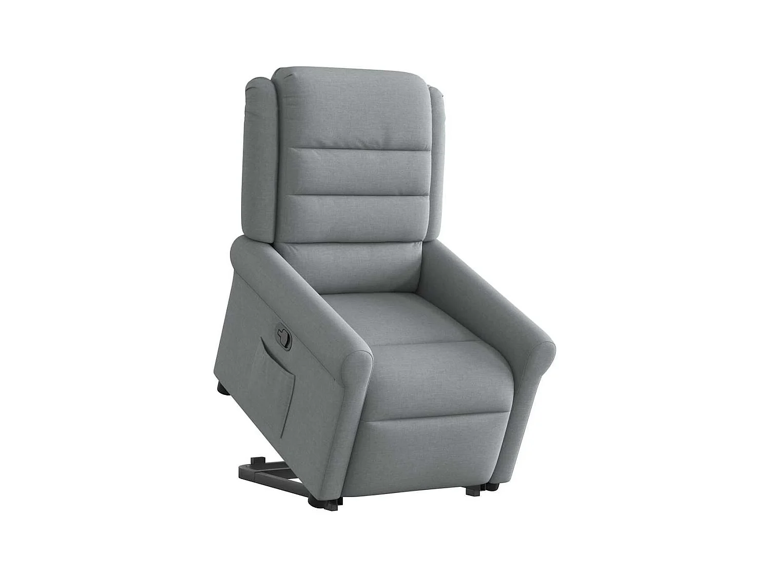 Fauteuil inclinable-Chaise de relax-Fauteuil TV Gris clair Tissu SHL5197