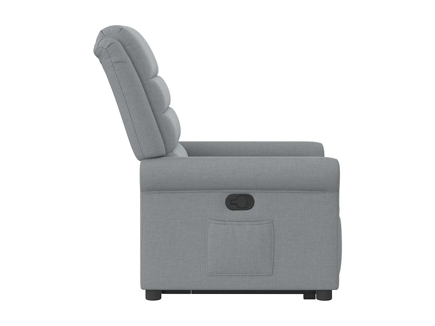 Fauteuil inclinable-Chaise de relax-Fauteuil TV Gris clair Tissu SHL5197