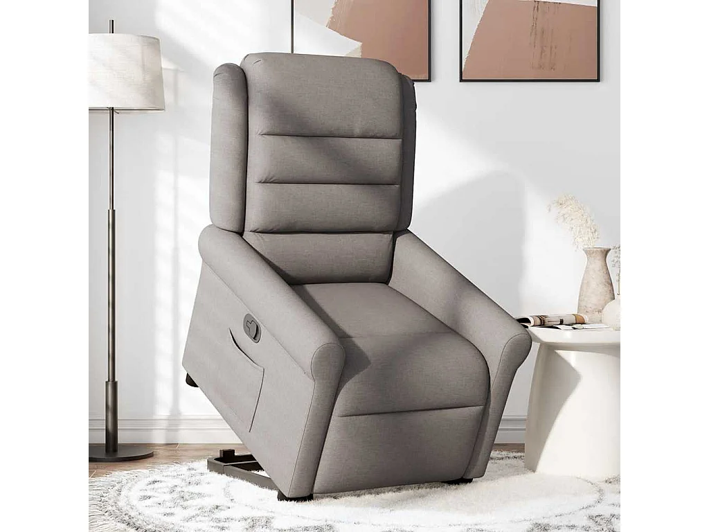 Fauteuil inclinable-Chaise de relax-Fauteuil TV taupe tissu SHL1017