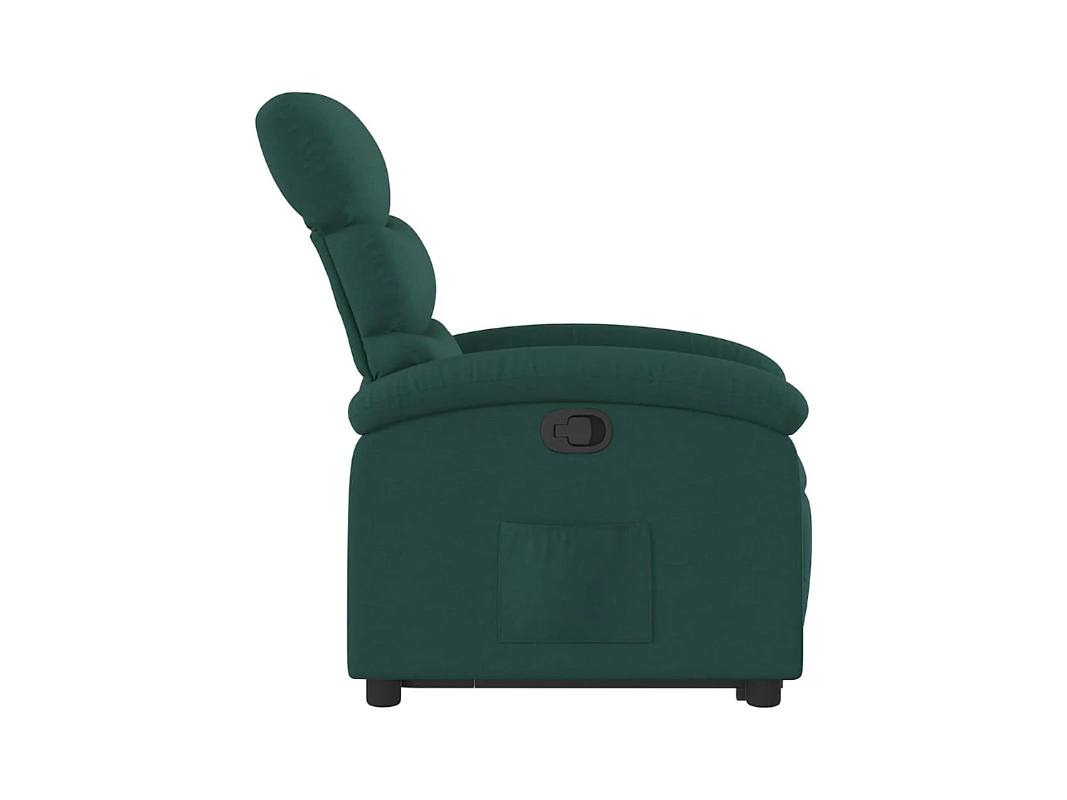 Fauteuil inclinable-Chaise de relax-Fauteuil TV vert foncé tissu SHL4148