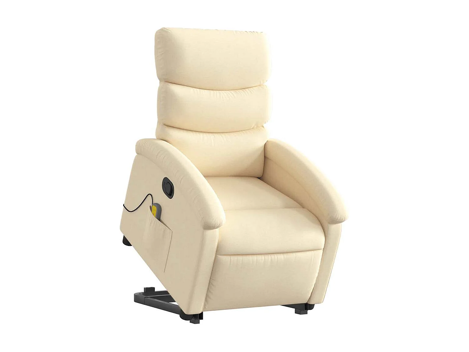 Fauteuil inclinable-Chaise-Fauteuil de Massage Crème Tissu SHL3511