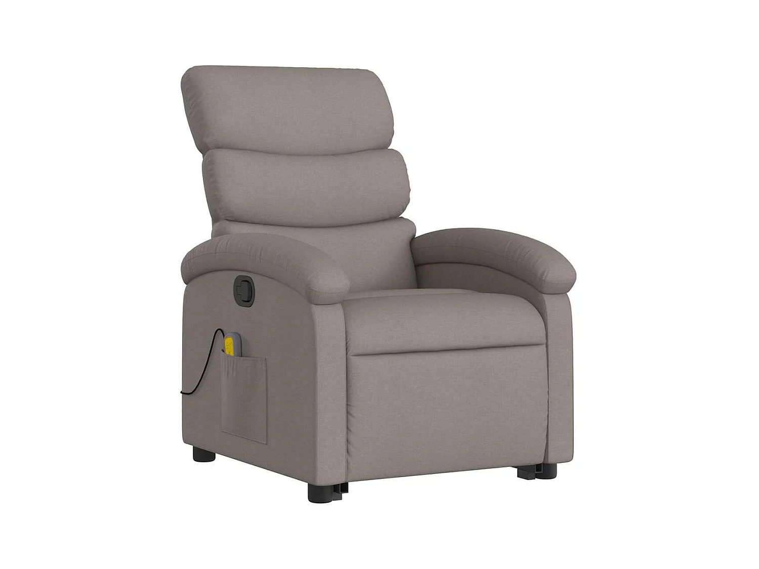 Fauteuil inclinable-Chaise-Fauteuil de Massage Taupe Tissu SHL4274