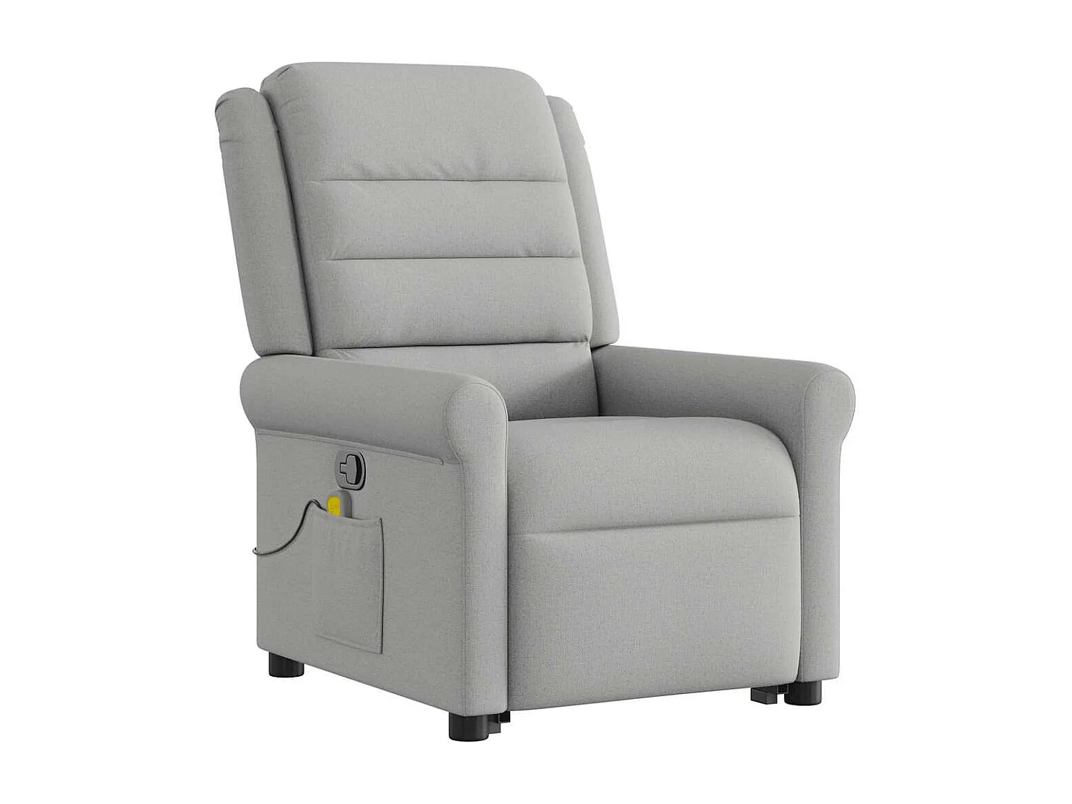 Fauteuil inclinable-Chaise de relax-Fauteuil de Massage gris nuage tissu SHL2727