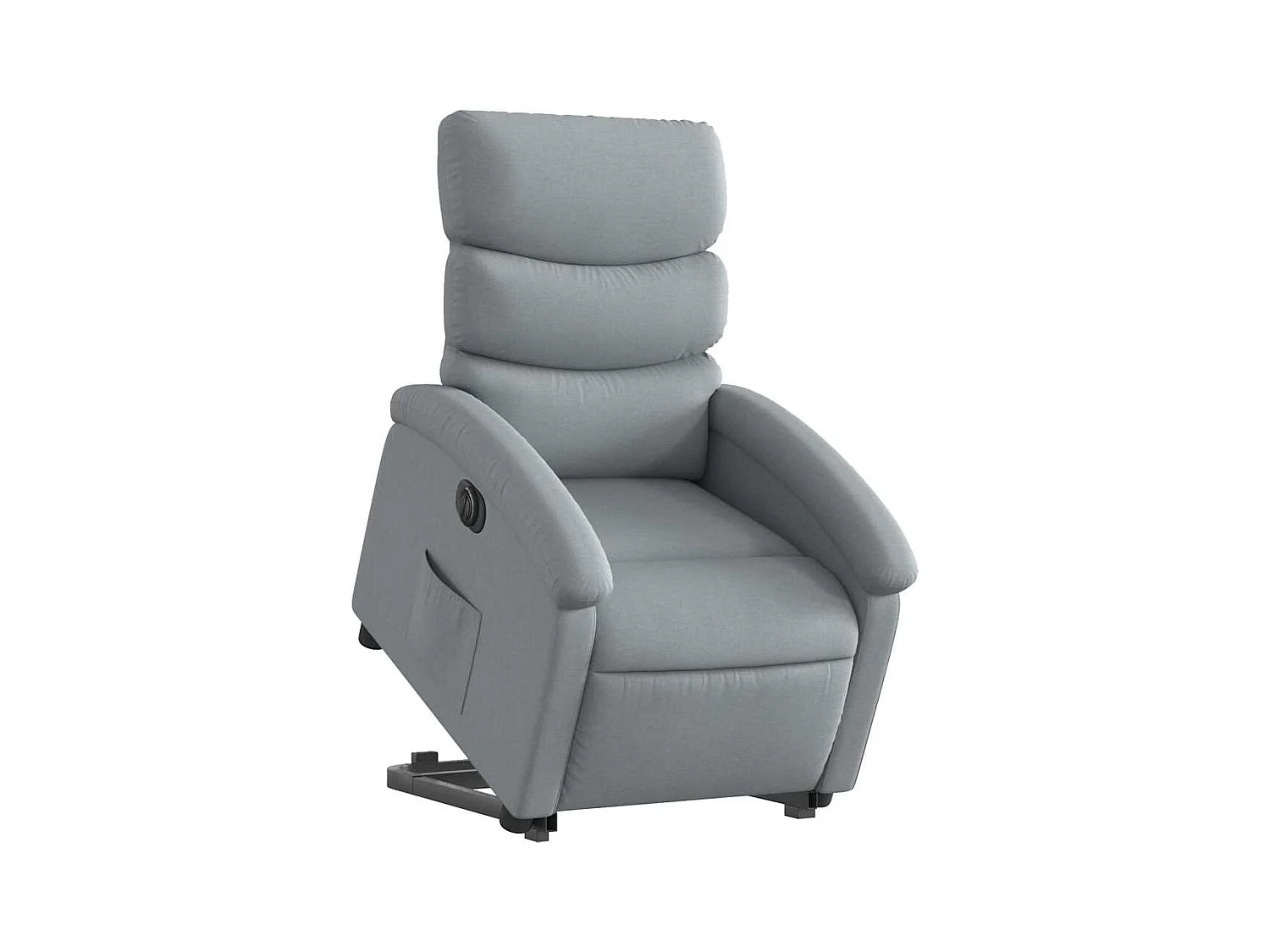 Silla de relax | Sillón eléctrico reclinable elevable de tela gris claro SHL6520