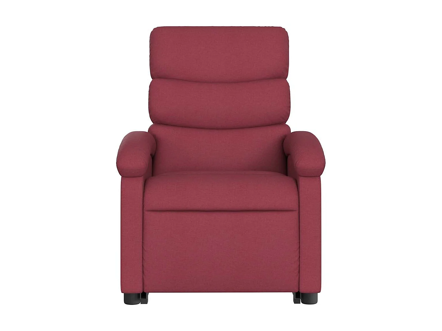 Poltrona elevatória de massagens elétrica tecido vermelho tinto SHL159505