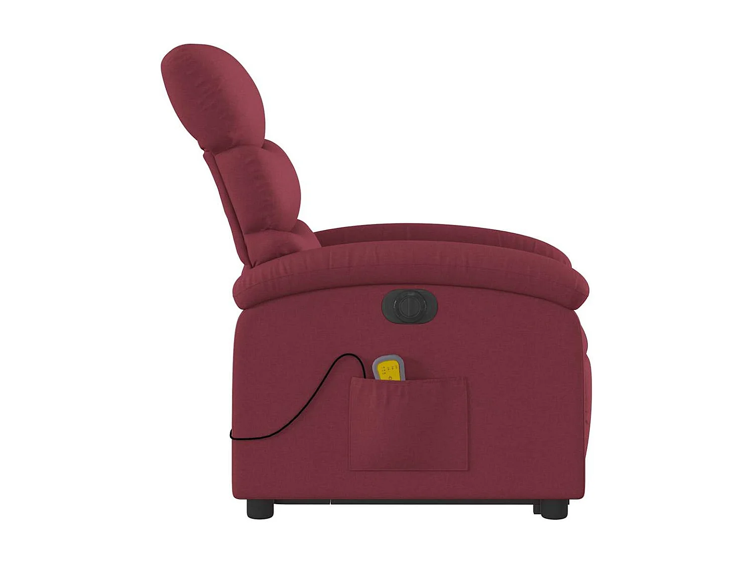 Fauteuil inclinable électrique-Chaise-Fauteuil de Massage Rouge bordeaux Tissu SHL1843