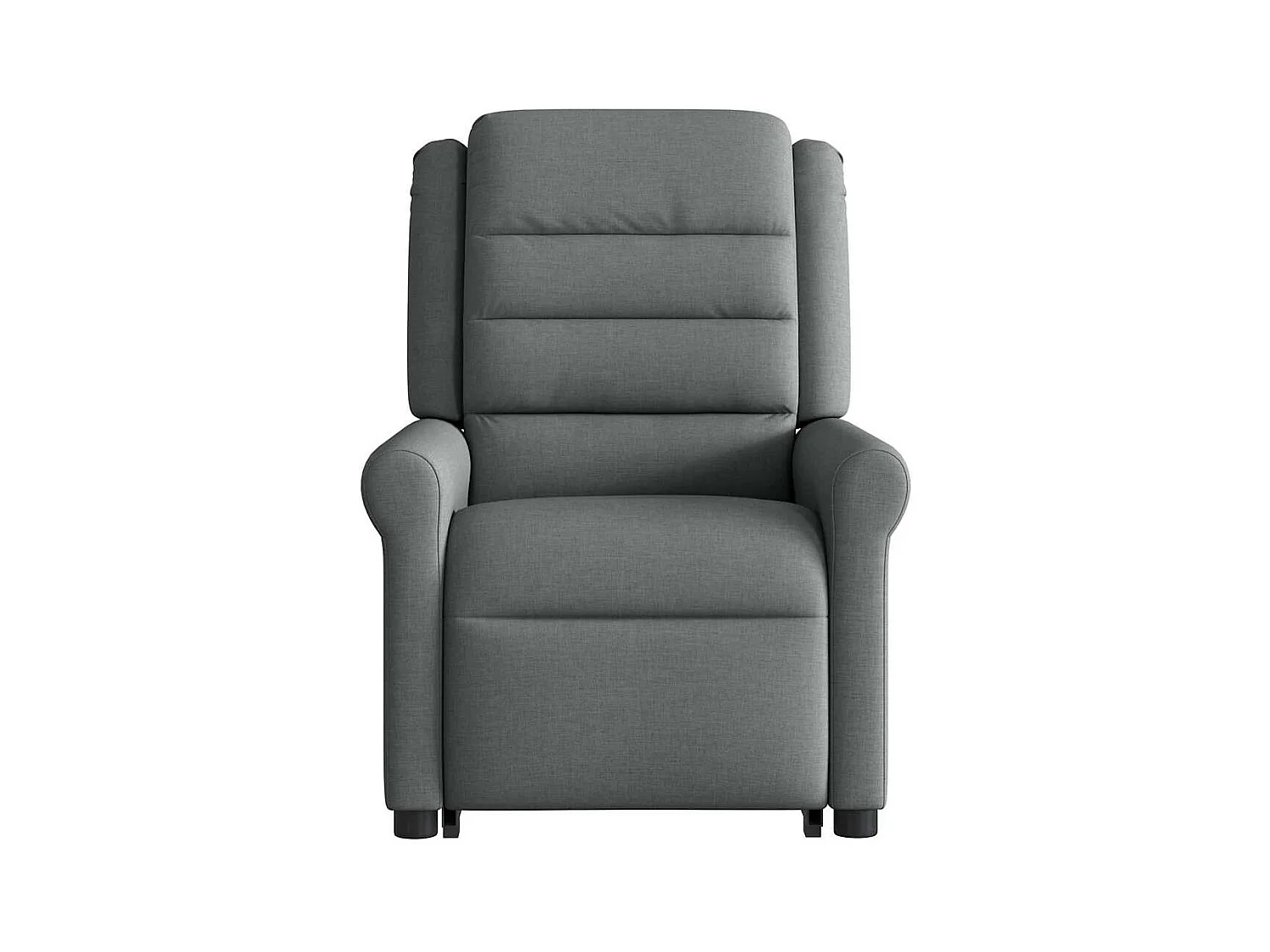 Silla de masaje reclinable de pie de tela gris oscuro SHL6819