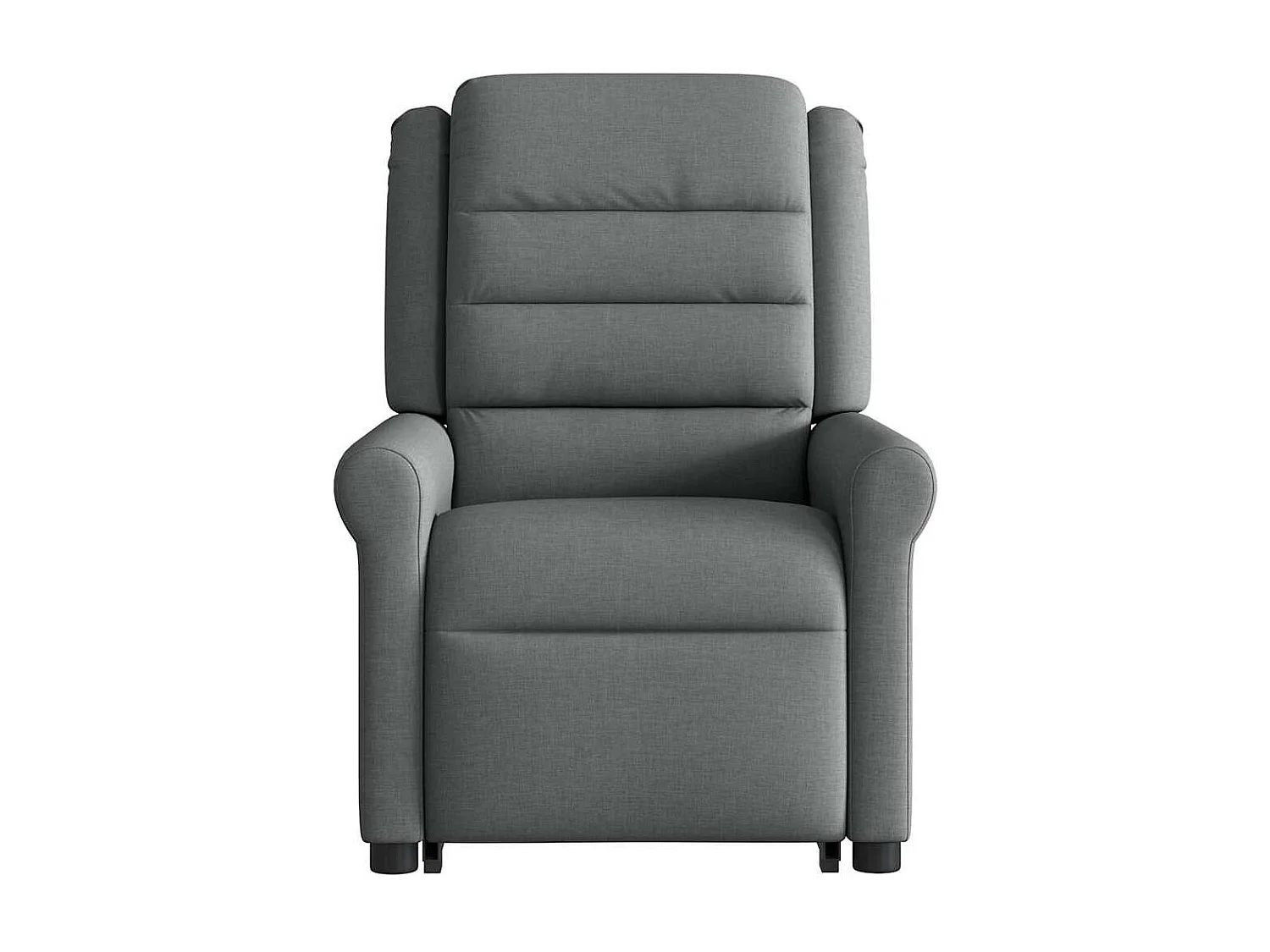 Fauteuil inclinable-Chaise de relax-Fauteuil de Massage Gris foncé Tissu SHL3309