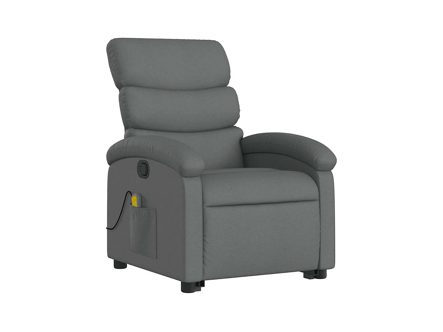 Silla de masaje reclinable de pie de tela gris oscuro SHL8051