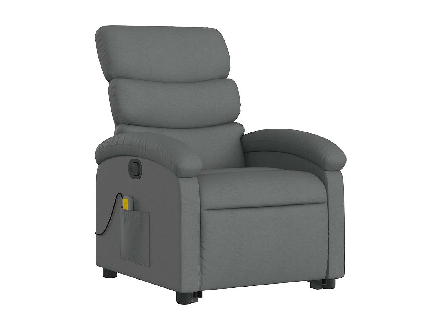 Massagesessel mit Aufstehhilfe | Relaxsessel Dunkelgrau Stoff SHL18837