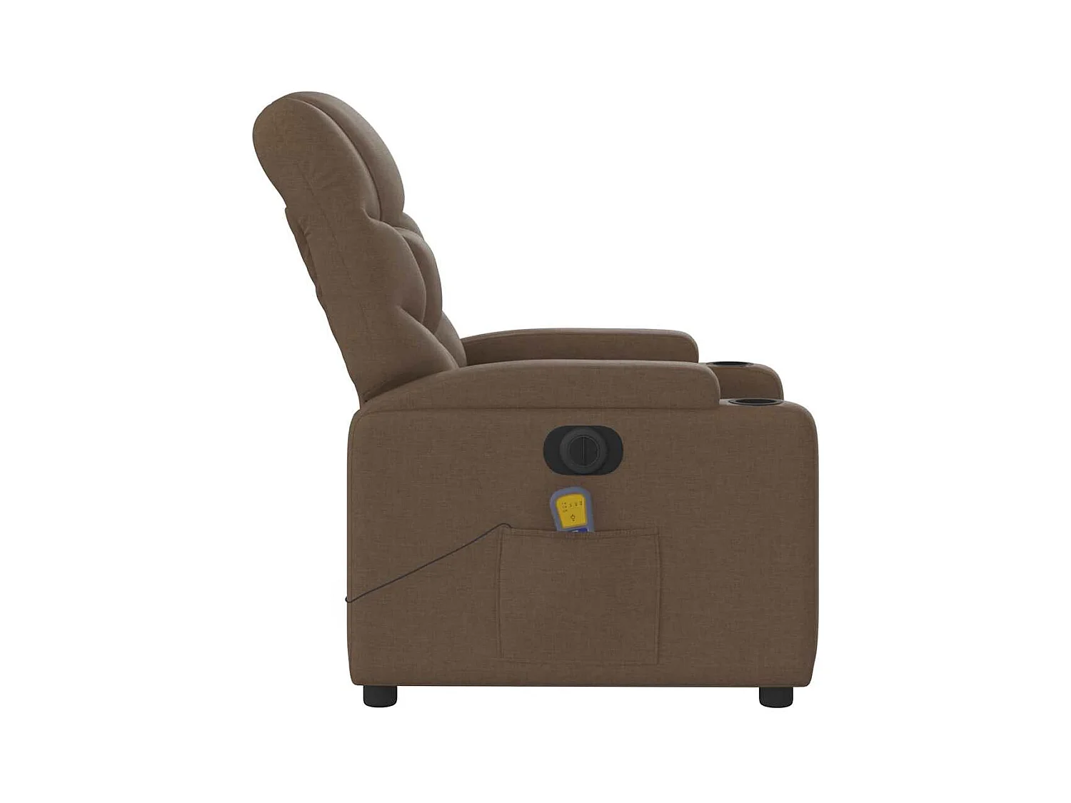 Sillón de relax | Sillón reclinable de masaje eléctrico tela marrón SHL7729