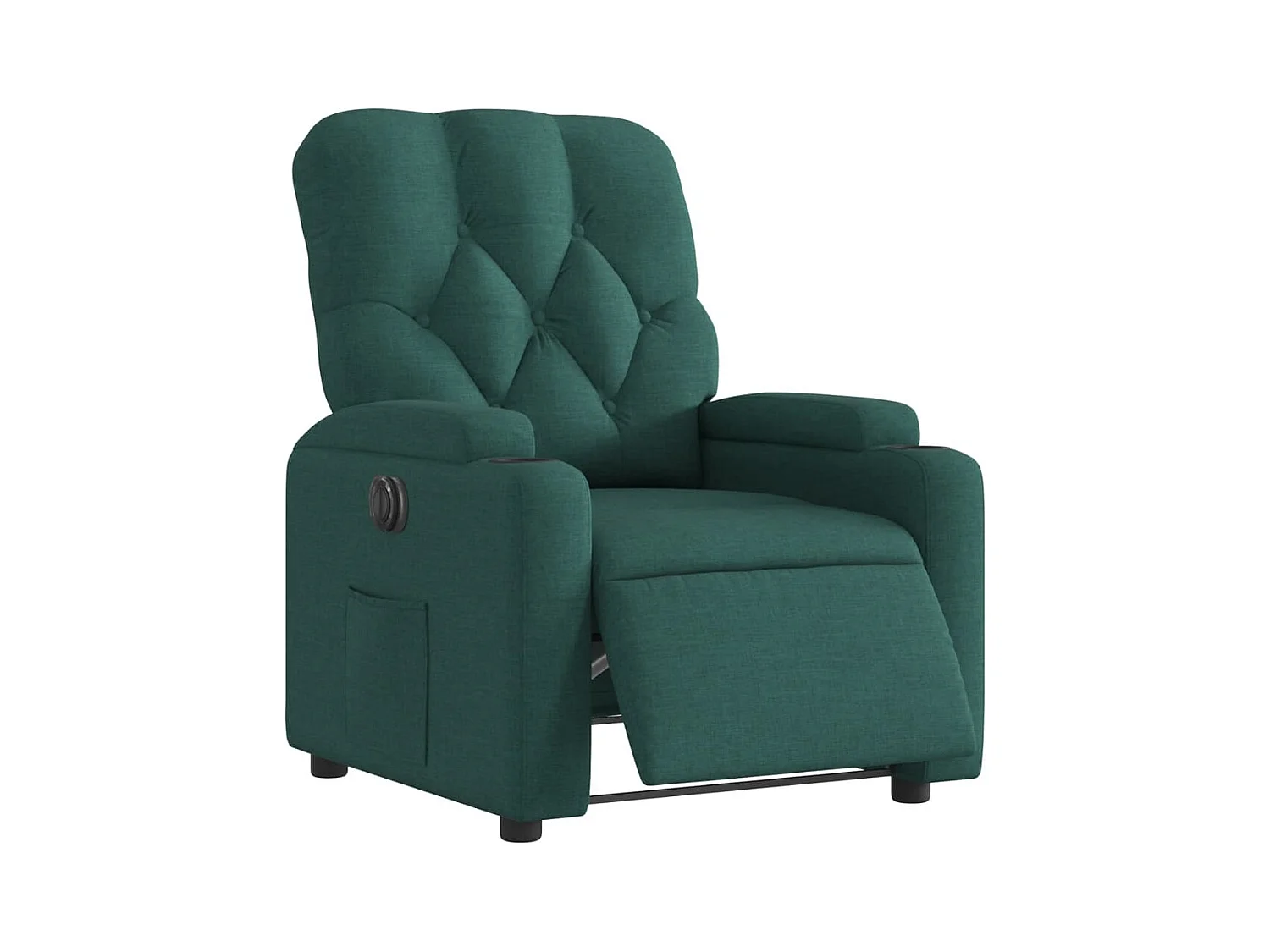 Sillón de relax | Silla | Sillón reclinable eléctrico tela verde oscuro SHL9972