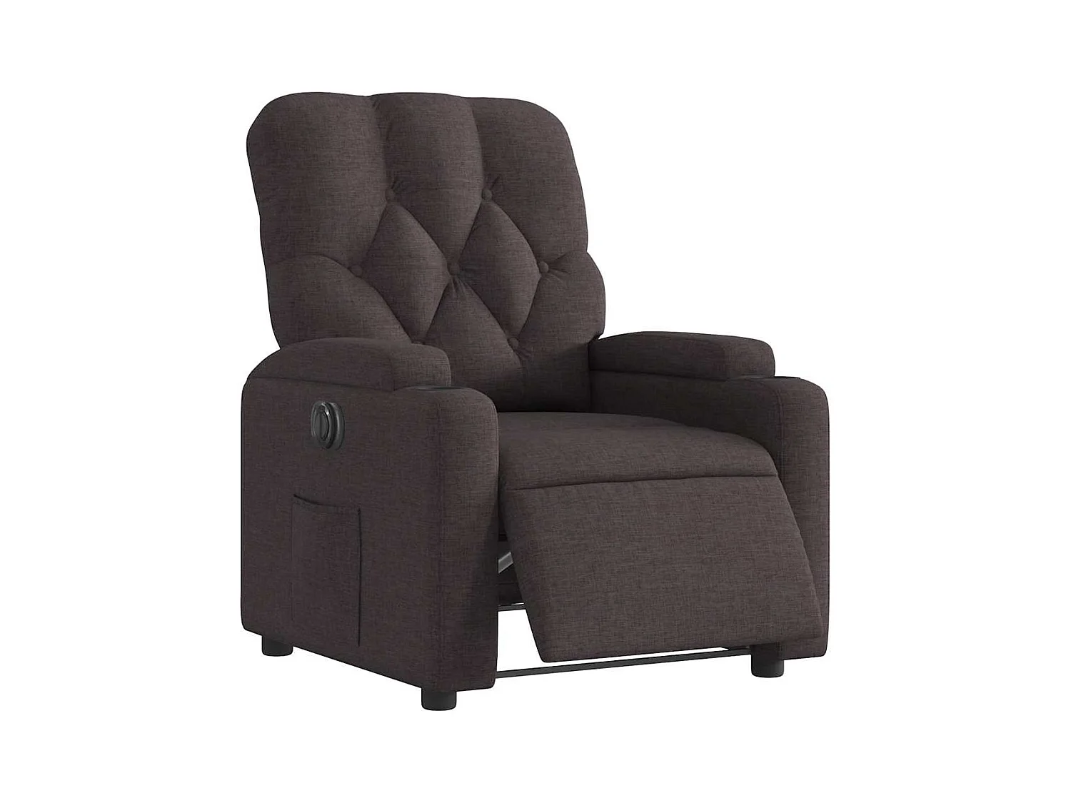 Sillón de relax | Silla | Sillón reclinable eléctrico tela marrón oscuro SHL9308