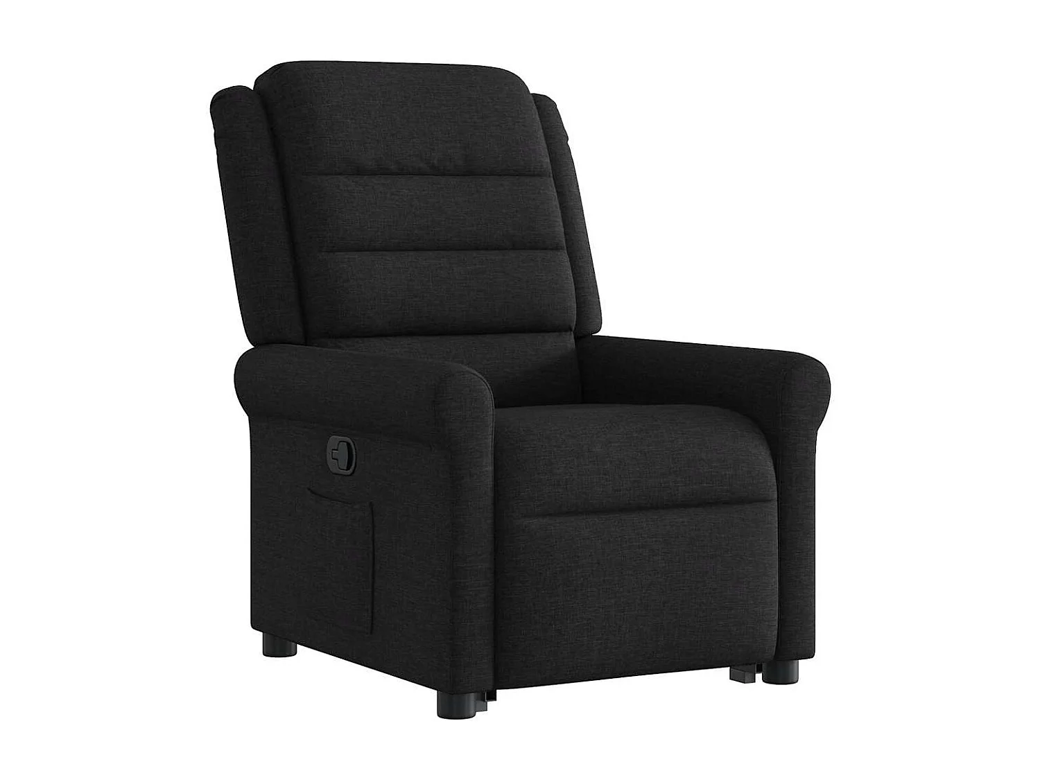 Fauteuil inclinable-Chaise de relax-Fauteuil TV noir tissu SHL3054