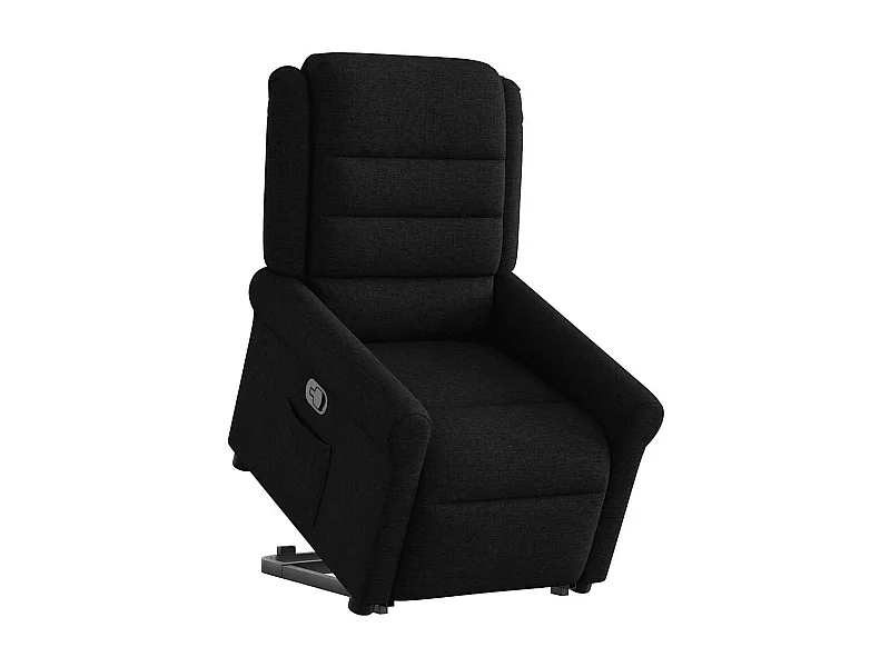 Fauteuil inclinable-Chaise de relax-Fauteuil TV noir tissu SHL3054