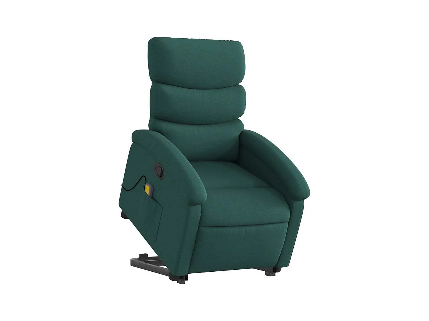 Fauteuil inclinable-Chaise-Fauteuil de Massage Vert foncé Tissu SHL1997