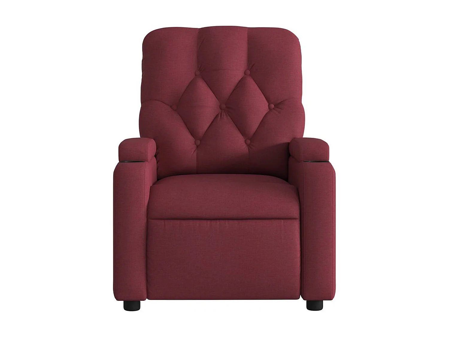 Fauteuil inclinable électrique-Chaise de relax-Fauteuil salon Rouge bordeaux Tissu SHL4717