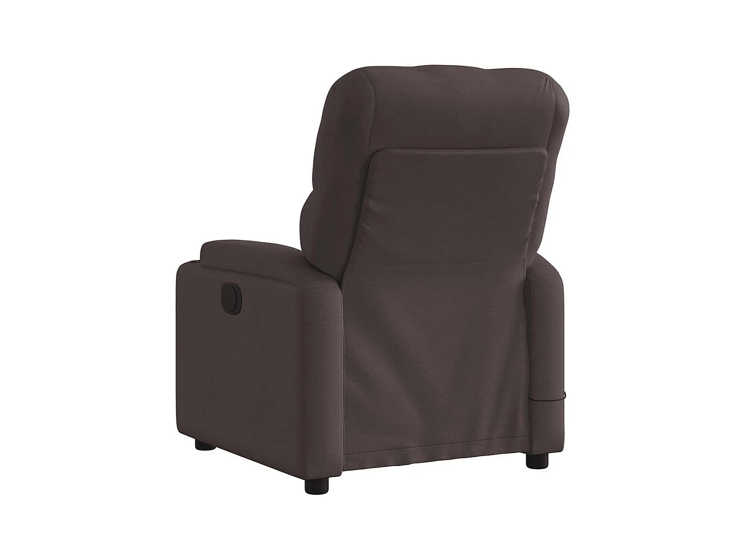 Fauteuil inclinable électrique-Fauteuil de massage pour Salon Marron foncé Tissu SHL4336
