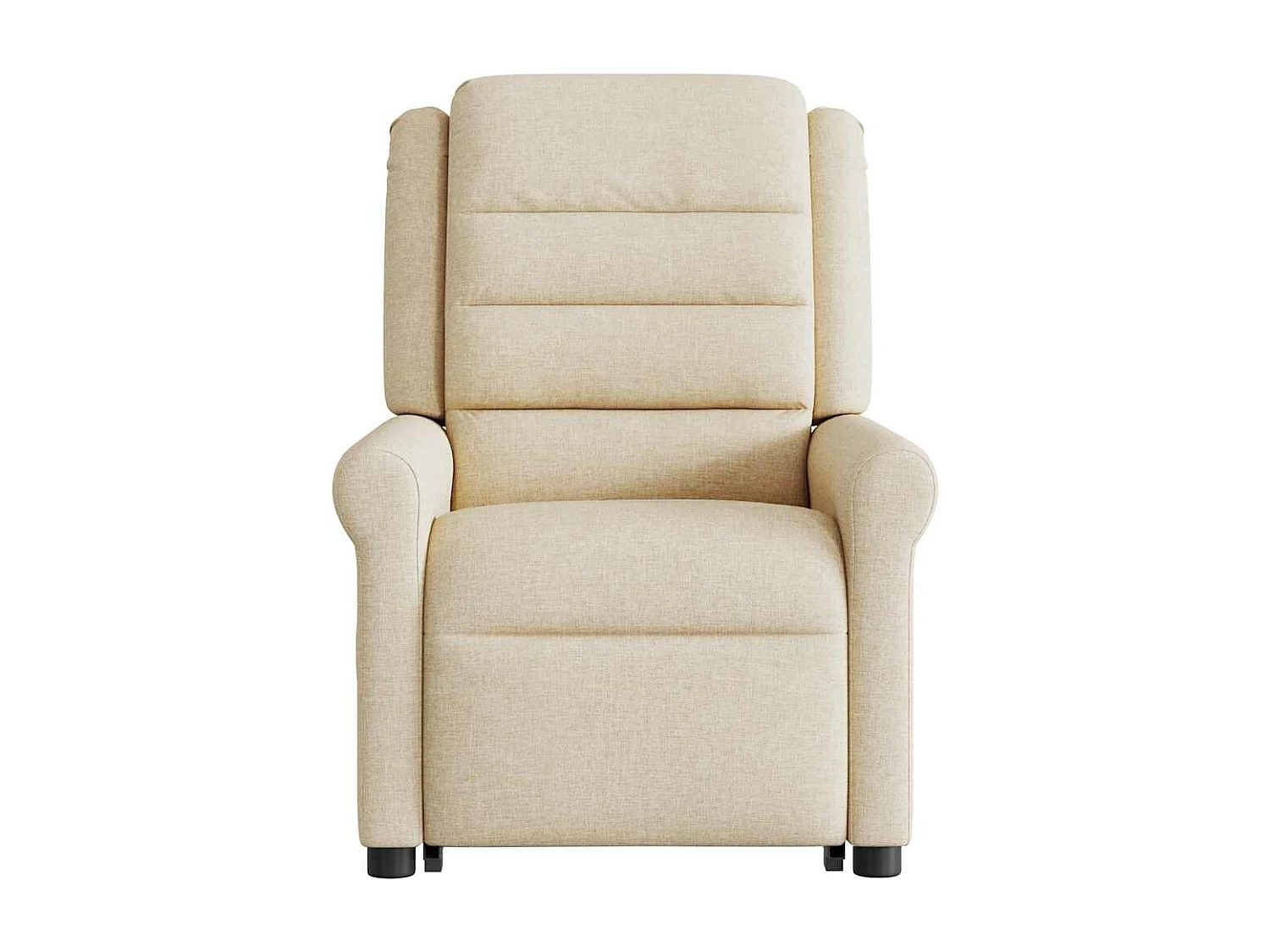 Fauteuil inclinable électrique-Chaise de relax-Fauteuil de Massage Crème Tissu SHL1044