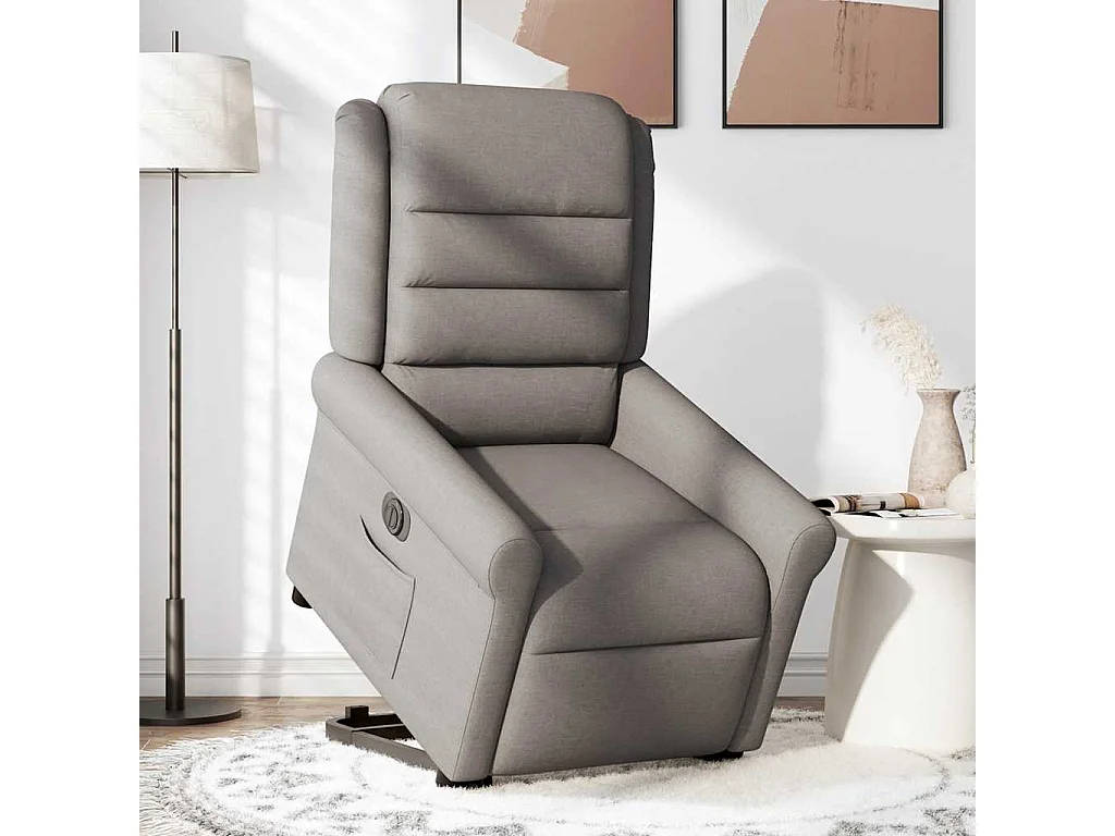 Fauteuil inclinable électrique-Chaise de relax-Fauteuil TV taupe tissu SHL3411