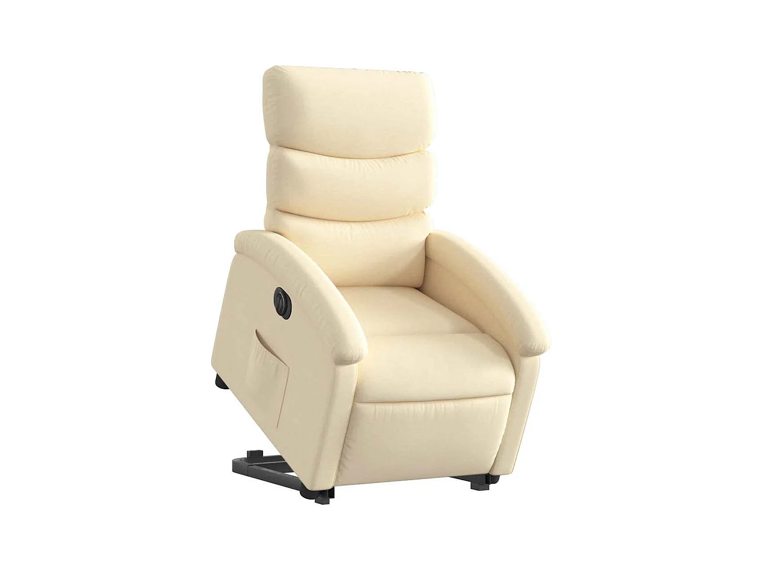 Silla de relax | Sillón eléctrico reclinable elevable de tela color crema SHL6379