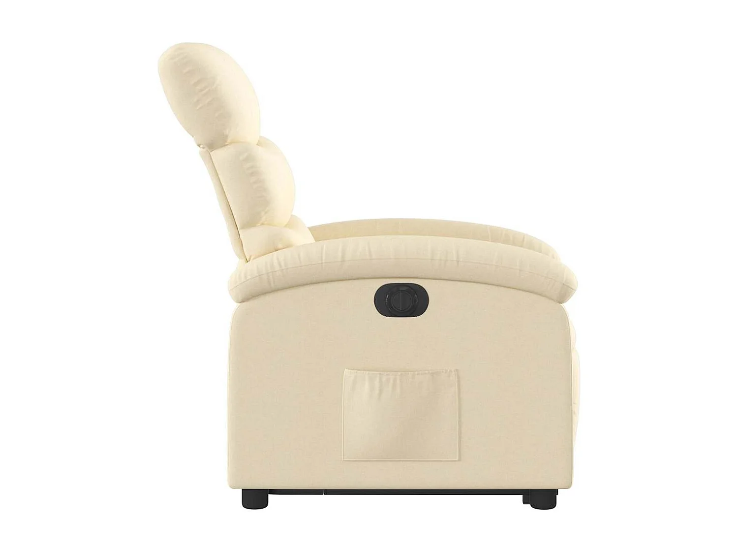 Fauteuil inclinable électrique-Chaise de relax-Fauteuil TV crème tissu SHL5161