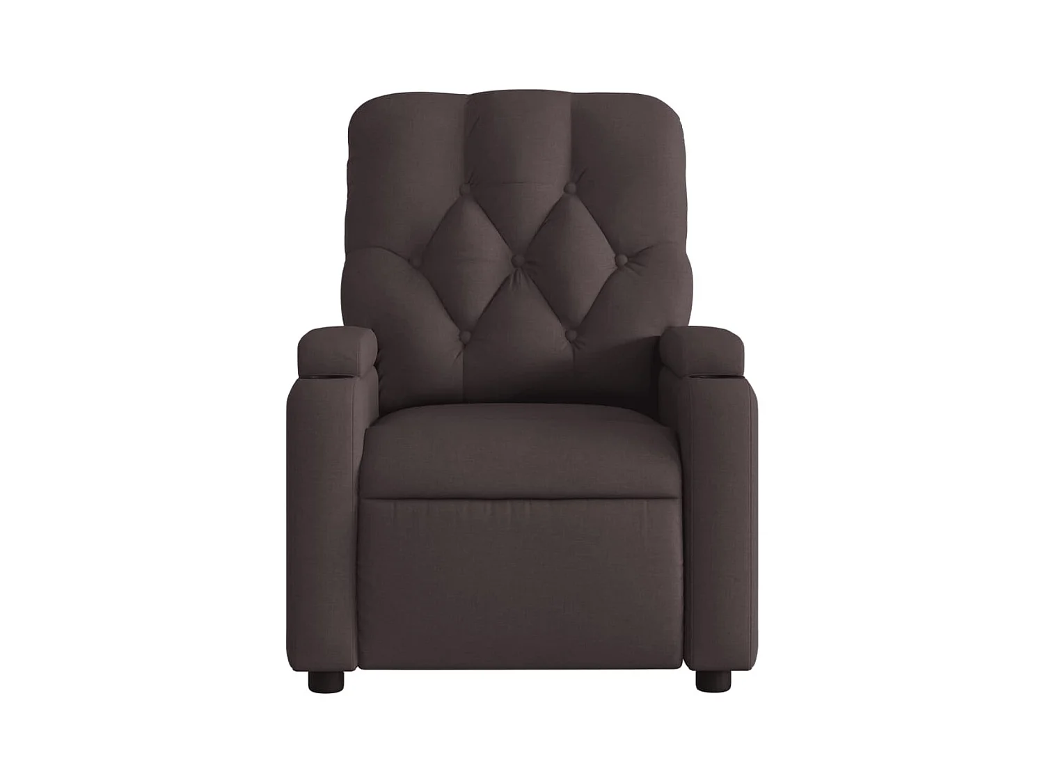 Sillón de relax | Silla | Sillón reclinable de tela marrón oscuro SHL4703