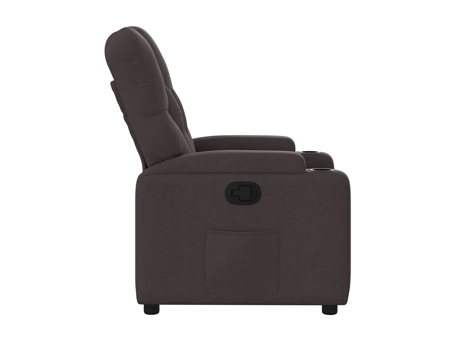 Relaxsessel | Lounge Sessel für Wohnzimmer Dunkelbraun Stoff SHL14023